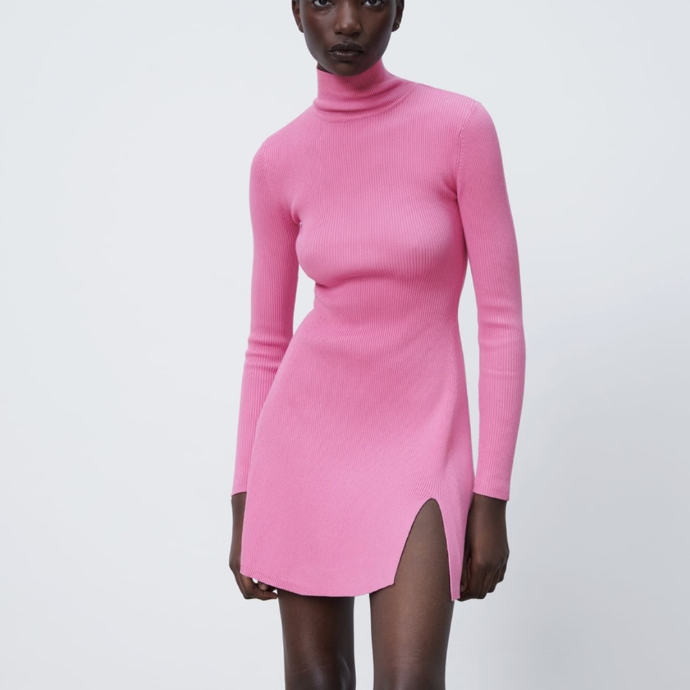 Zara Pink Knit Dress